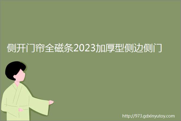 侧开门帘全磁条2023加厚型侧边侧门